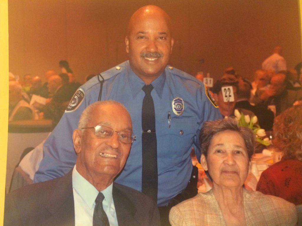 Photo of Damon G. Tyner with parents 